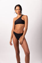 Load image into Gallery viewer, Alaia One-Shoulder Bikini - Black